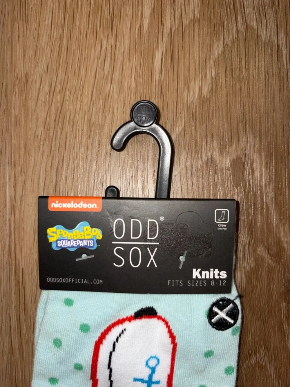 Odd Sox Nickelodeon Squidward Sponge From Bob Men’s Crew Socks Size 8-12 New